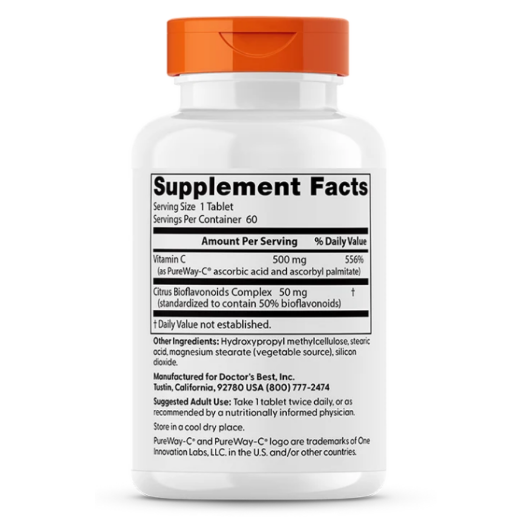 Витамин С высокой усвояемости Doctor’s Best Vitamin C with PureWay 500 (2) Витамин С высокой усвояемости Doctor’s Best Vitamin C with PureWay 500 (2)