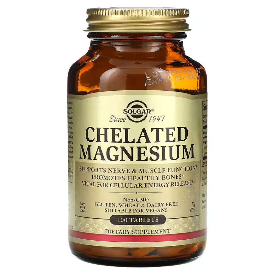 Хелат магния Solgar Magnesium chelated 100mg Хелат магния | Solgar Magnesium chelated 100mg