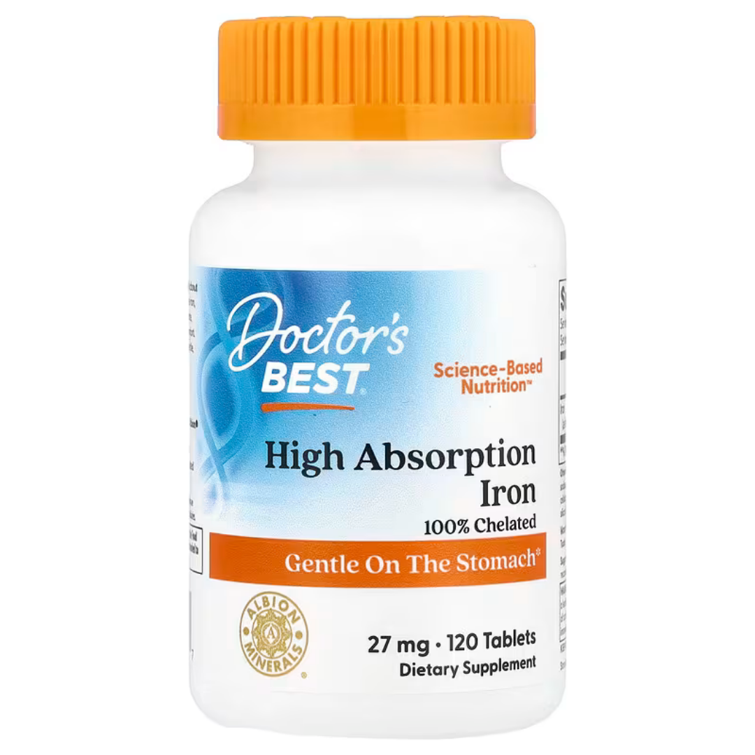 Хелат железа Doctor's Best Iron chelated 27mg Хелат железа | Doctor's Best Iron chelated 27mg